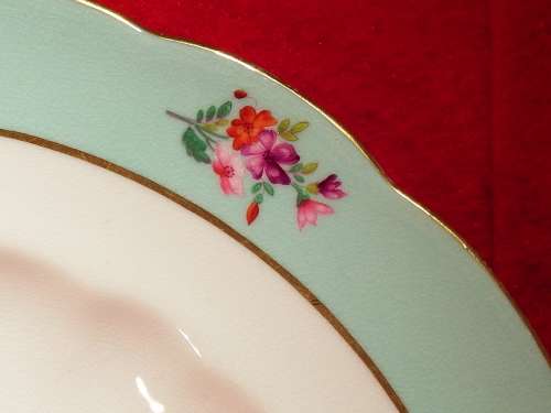 19th Century transfer and hand embellished porcelain plate. Ref. P-77