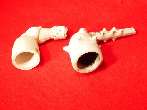 Two Early clay Tobacco Pipes Circa 1840  1880 Ref. CL-14