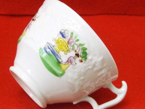 Georgian Chinoiserie porcelain Cup and Saucer Circa 1820-1830 Ref. C-96