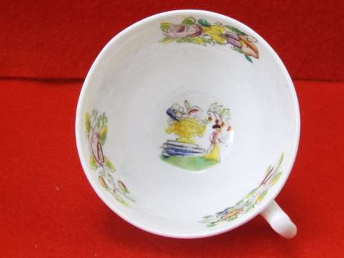 Georgian Chinoiserie porcelain Cup and Saucer Circa 1820-1830 Ref. C-96