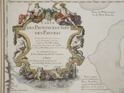 French map of The United Provinces Of The Netherlands dated 1702 First edition Ref. MP 11