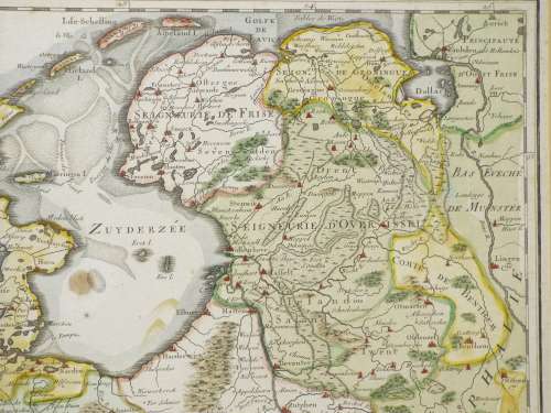 French map of The United Provinces Of The Netherlands dated 1702 First edition Ref. MP 11