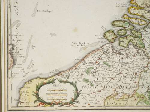 French map of The United Provinces Of The Netherlands dated 1702 First edition Ref. MP 11