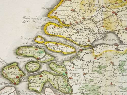 French map of The United Provinces Of The Netherlands dated 1702 First edition Ref. MP 11