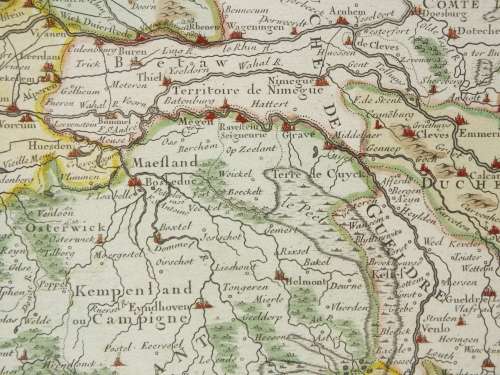 French map of The United Provinces Of The Netherlands dated 1702 First edition Ref. MP 11