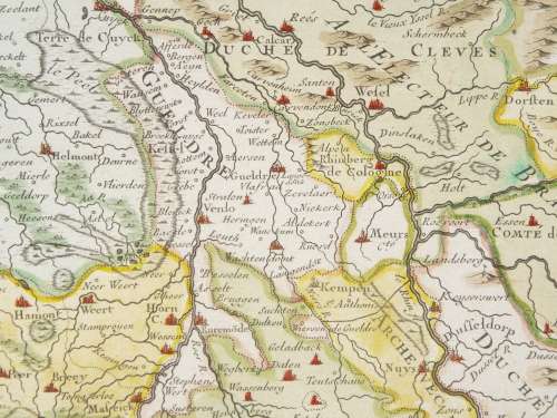 French map of The United Provinces Of The Netherlands dated 1702 First edition Ref. MP 11