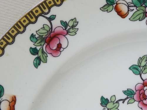 Semi-Porcelain 1908  1911 Pheasant dinner plate Ref: P-82
