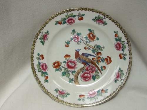 Semi-Porcelain 1908  1911 Pheasant dinner plate Ref: P-84