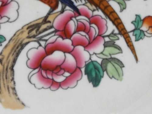 Semi-Porcelain 1908  1911 Pheasant dinner plate Ref: P-84