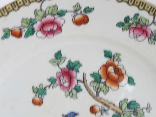 Semi-Porcelain 1908  1911 Pheasant dinner plate Ref: P-84