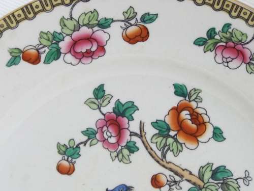 Semi-Porcelain 1908  1911 Pheasant dinner plate Ref: P-84