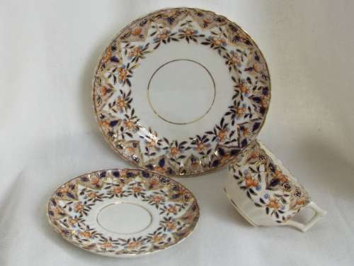 Antique  gilded porcelain trio 1889-1891 Ref. C-99
