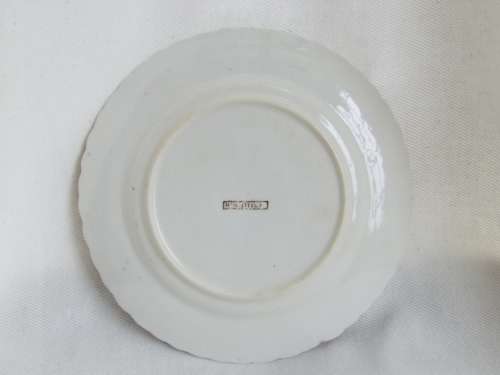 Antique  gilded porcelain trio 1889-1891 Ref. C-99