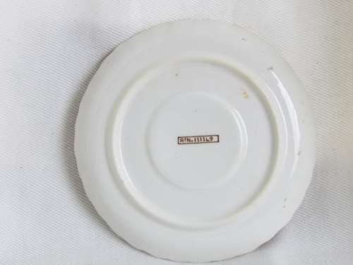 Antique  gilded porcelain trio 1889-1891 Ref. C-99