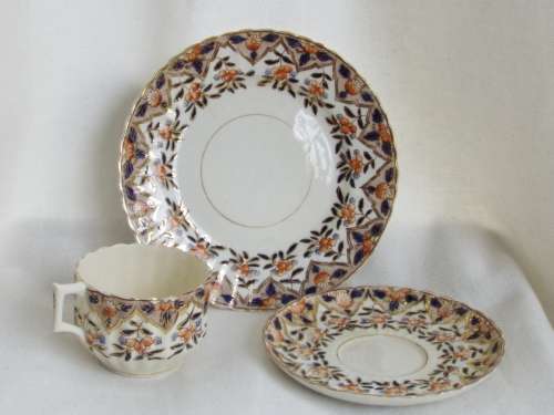 Antique  gilded porcelain trio 1889-1891 Ref. C-100