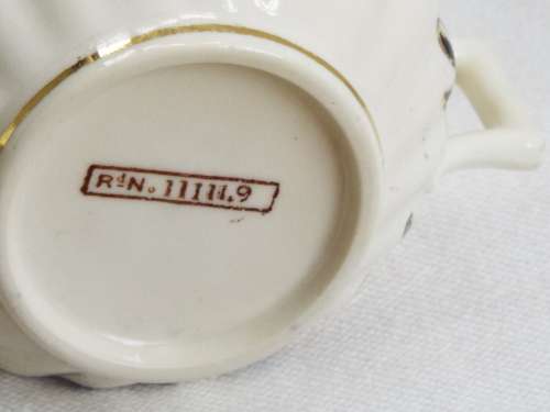 Antique  gilded porcelain trio 1889-1891 Ref. C-100