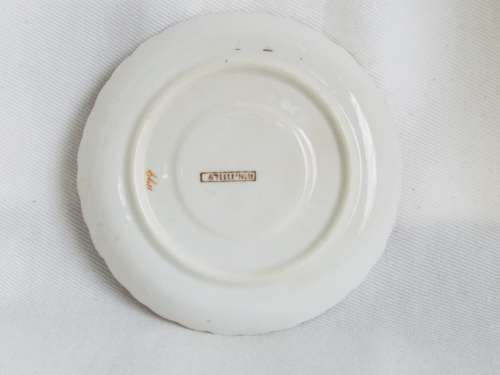 Antique  gilded porcelain trio 1889-1891 Ref. C-100