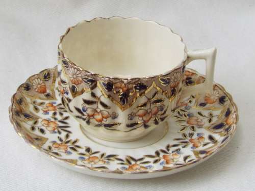Antique  gilded porcelain duo 1889-1891 Ref. C-101