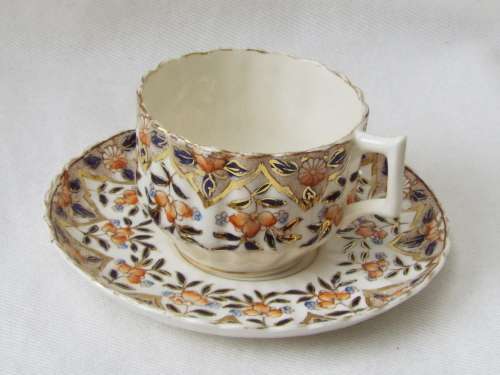 Antique  gilded porcelain duo 1889-1891 Ref. C-102