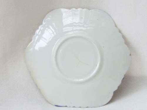 Antique gilded porcelain transfer ware and hand embellished Cup and Saucer Ref. C-104