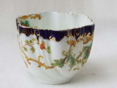 Antique gilded porcelain transfer ware and hand embellished Cup and Saucer Ref. C-104