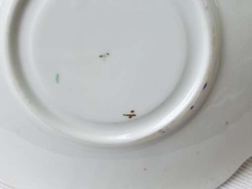 Antique  gilded porcelain transfer ware and hand embellished Cup and Saucer Ref. C-105