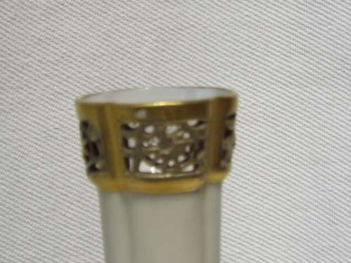 A 19th century Royal Worcester Bud Vase, decorated with gilded foliate sprays Dated 1885. Ref OR/43