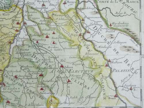 French map of The United Provinces Of The Netherlands dated 1702 First edition Ref. MP 11