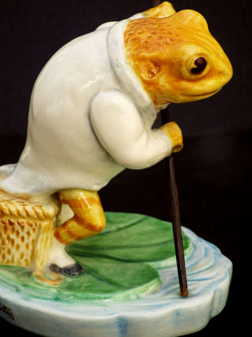 Beatrix Potters Mr. Jeremy Fisher Border Fine Arts. Ref. OR-46