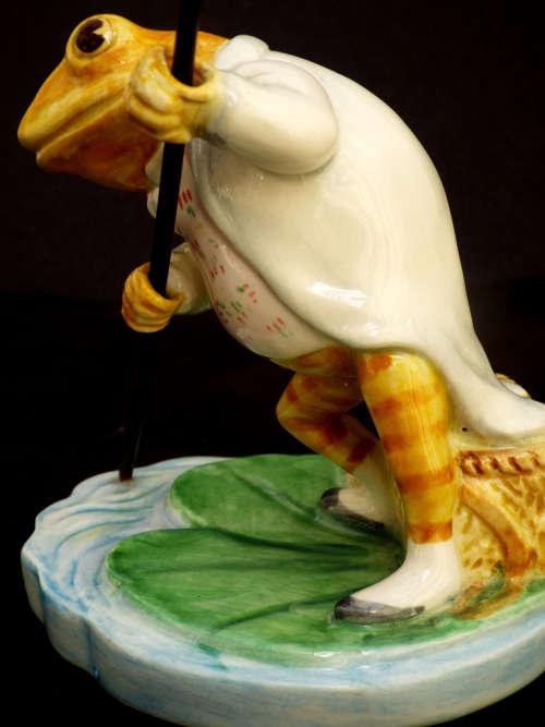 Beatrix Potters Mr. Jeremy Fisher Border Fine Arts. Ref. OR-46