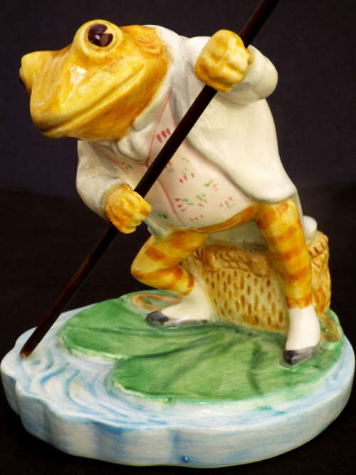 Beatrix Potters Mr. Jeremy Fisher Border Fine Arts. Ref. OR-46