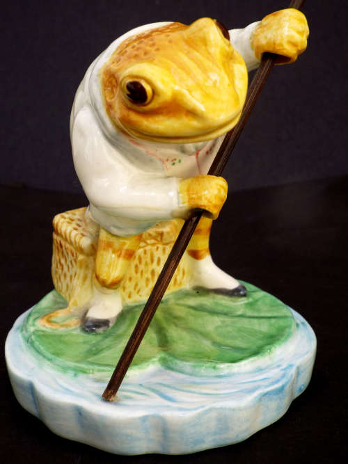 Beatrix Potters Mr. Jeremy Fisher Border Fine Arts. Ref. OR-46