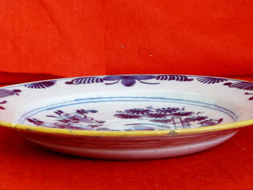 Dutch Delft plate 18th Century. Ref. P/94