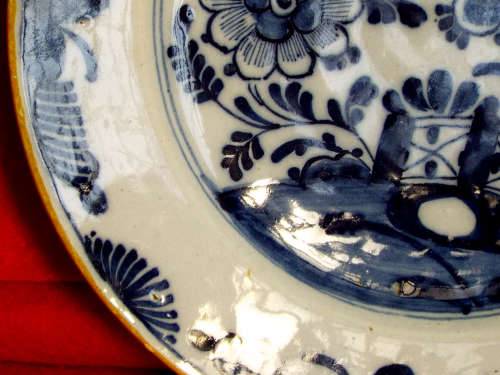Dutch Delft plate 18th Century. Ref. P/94