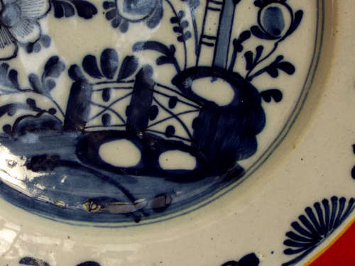 Dutch Delft plate 18th Century. Ref. P/94