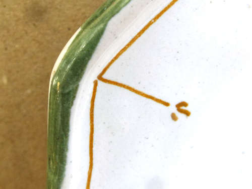 A pair of French provincial faience Botanical plates. 19thCentury. Ref. P/99A+99B