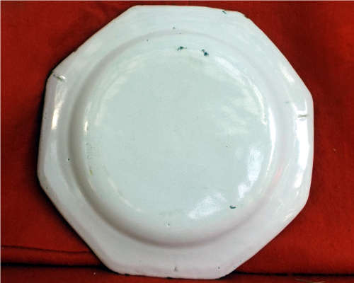 A pair of French provincial faience Botanical plates. 19thCentury. Ref. P/99A+99B