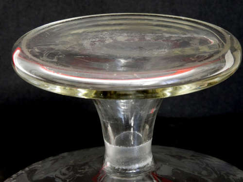 Antique Georgian Engraved hand blown Glass Compote/Centre piece. Ref.GL/9