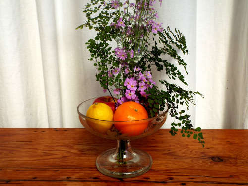 Antique Georgian Engraved hand blown Glass Compote/Centre piece. Ref.GL/9
