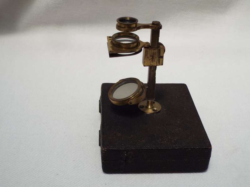 A rare Ellis Aquatic type botanical field microscope circa 1780-1810. Ref.MA/37