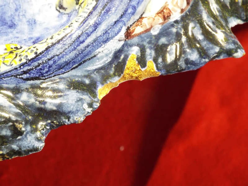 An early Dutch polychrome Delft plaque Circa 1840. Ref. CL25