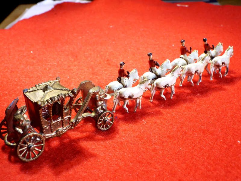 1950s Lead model Coronation Coach Elizabeth II. Ref. MA/38