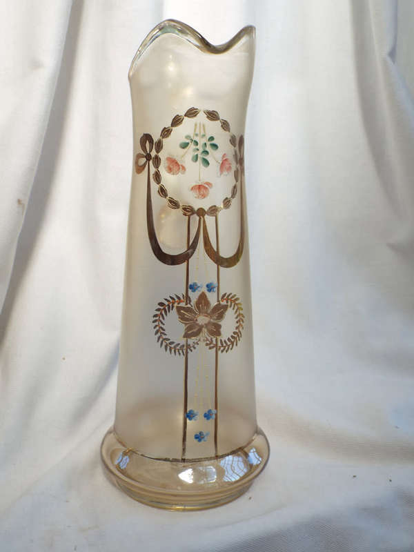 A very large Art Nouveau hand-blown Jug. Circa 1900-1919. Ref. No. GL/10