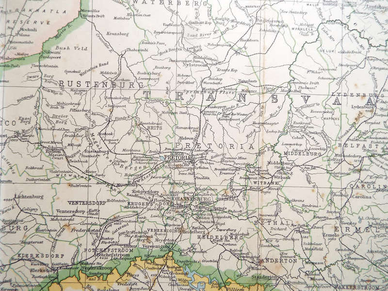 Map of the Transvaal - 1952 .  Ref. No. MP/9