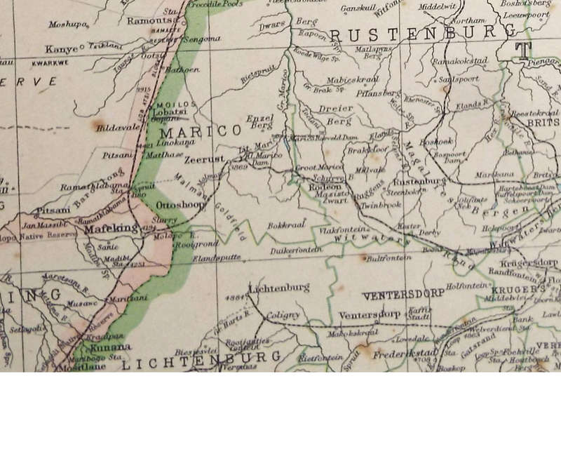 Map of the Transvaal - 1952 .  Ref. No. MP/9