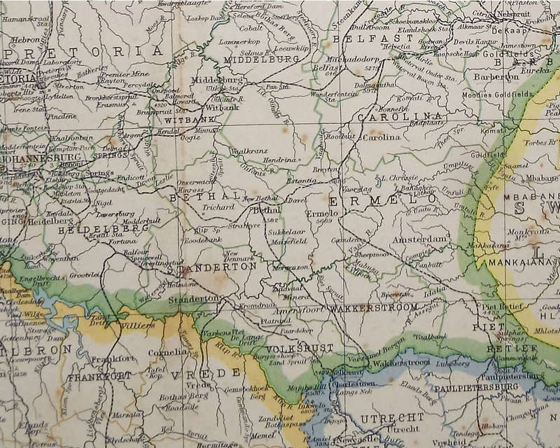 Map of the Transvaal - 1952 .  Ref. No. MP/9