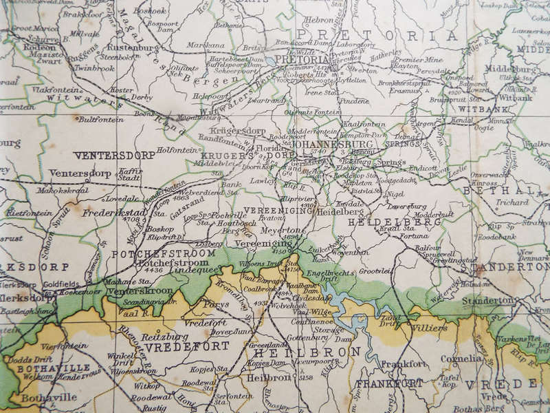 Map of the Transvaal - 1952 .  Ref. No. MP/9