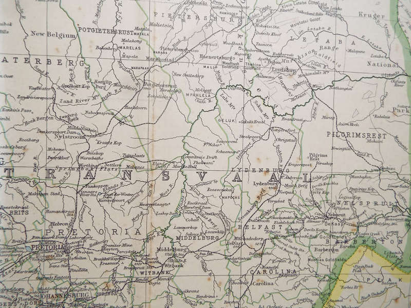 Map of the Transvaal - 1952 .  Ref. No. MP/9