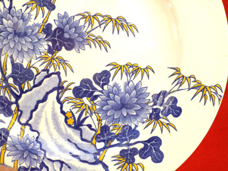 Spode Bamboo and Rock pattern Plate 1795-1810. Ref. P102