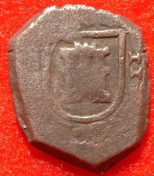 Shipwreck Pirate Spanish Maravedis/Cob coin, circa 1665-1700 Ref. 60MY